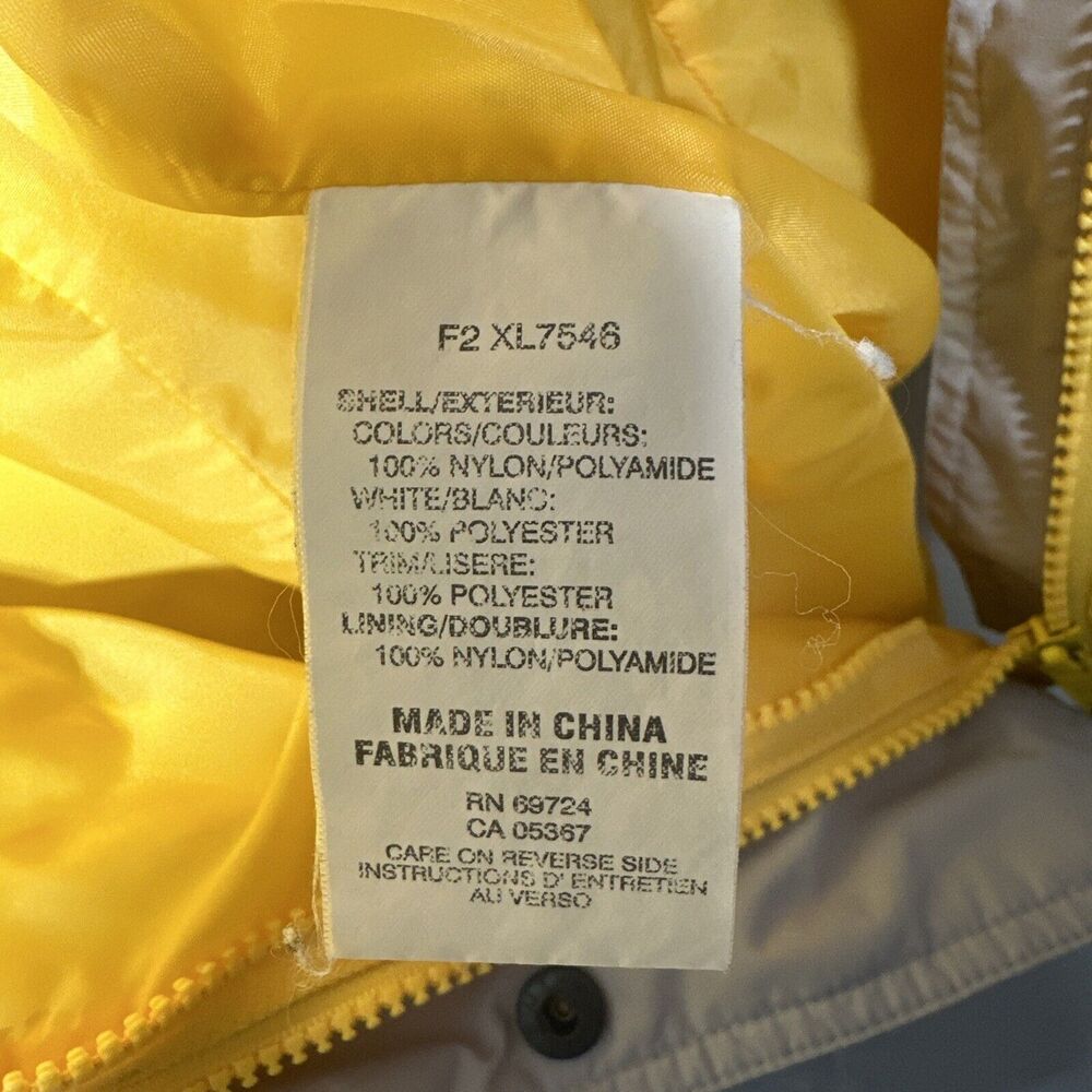 Columbia Women's Size Large Windbreaker Jacket Yellow Nylon  Slim Style. - Picture 7 of 8